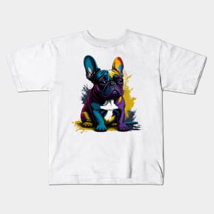 Frenchie Portrait Kids T-Shirt